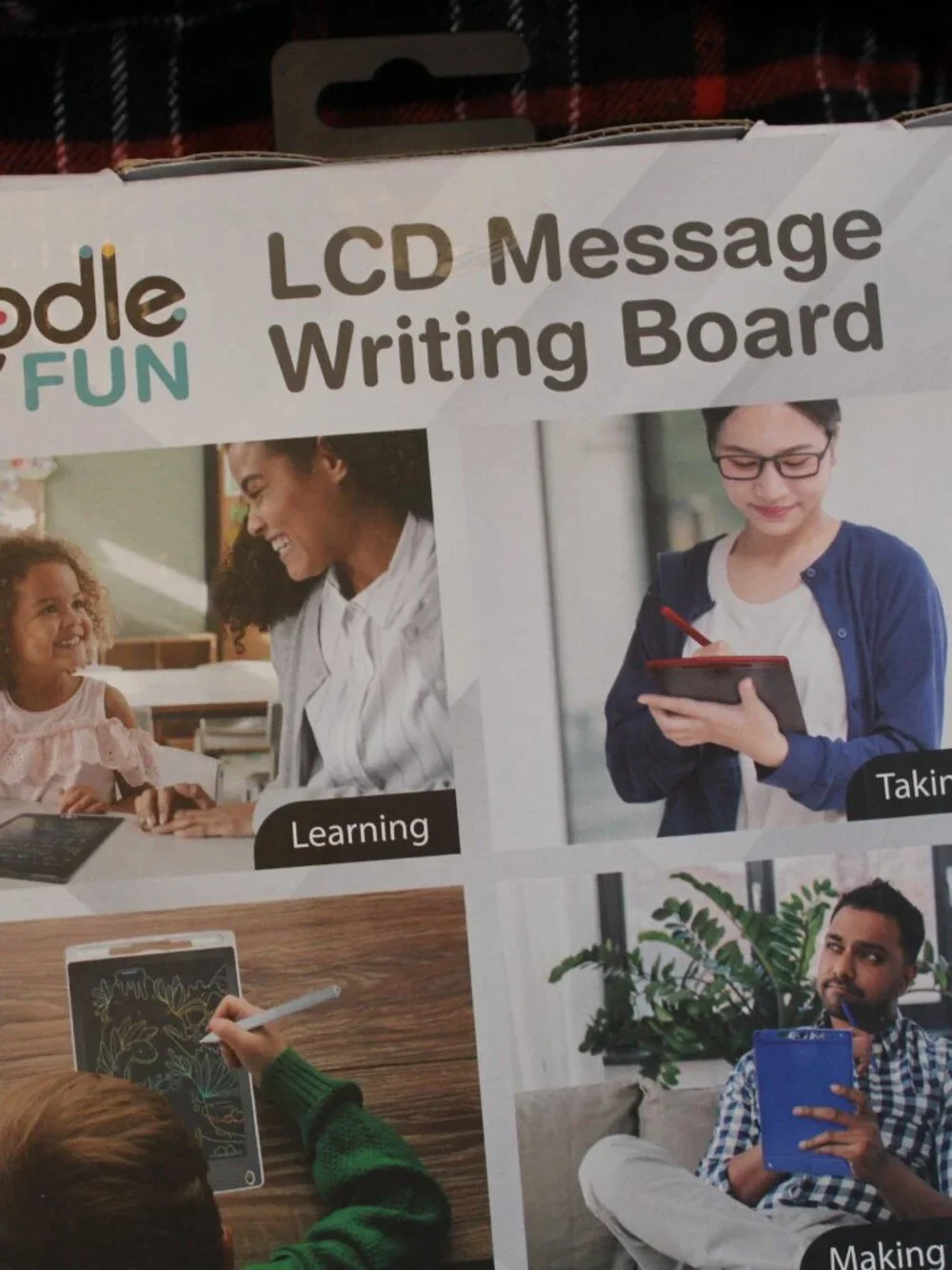 LCD Message Writing Board by Doodle Fun - Red - New